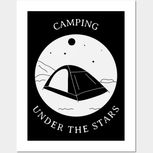 Camping under the stars Posters and Art